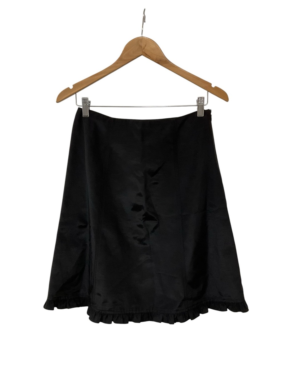 Vintage Y2K Betsey Johnson Black Ruffle Trim Skirt 4
